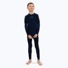 Completo di biancheria termica per bambini KADVA Frosty Jrb Set senza cuciture blu navy