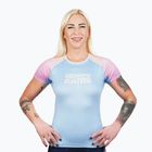 Rashguard atletico Ground Game da donna blu chiaro