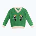 KID STORY maglione per bambini Cotone organico pellicano verde