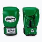 WINDY Guantoni da boxe classici in pelle sintetica verde
