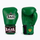 RAJA BOXING Guanti da boxe singoli standard in vera pelle verde