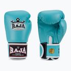 RAJA BOXING Guanti da boxe singoli standard in vera pelle blu chiaro