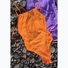 Costume da bagno intero donna Clap Dwuwarstwowy Wiązany summer orange
