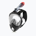 AQUA-SPEED Maschera integrale Brizo per snorkeling + supporto per fotocamera nero