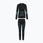 Set intimo termico donna Viking Ilsa black/turquoise