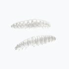Libra Lures Larva Krill esca in gomma argento perlato