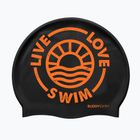 BuddySwim LLS2 Cuffia in silicone nero / arancione