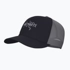 Cappello da baseball Arcteryx Bird Word Trucker nero /cloud