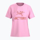 Maglietta da donna Arcteryx Kragg SL Cotton Heatmap Crew pineberry