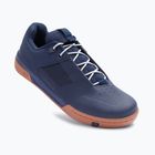 Scarpe da ciclismo con piattaforma da uomo Crankbrothers Stamp Lace navy/silver/gum