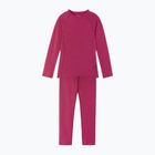 Set di biancheria intima termica per bambini Reima Kinsei rosa mirtillo rosso