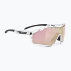 Occhiali da sole Rudy Project Cutline white gloss/multilaser rosegold