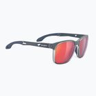 Occhiali da sole Rudy Project Lightflow A in metallo blu ghiaccio opaco/rosso multilaser