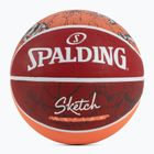 Spalding schizzo Dribble basket rosso / bianco dimensioni 7