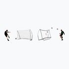 Porta da calcio QuickPlay Kickster Academy Combo 240 x 150 cm bianco/nero con rimbalzo