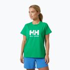 Maglietta Helly Hansen da donna Logo 2.0 verde brillante