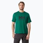 Maglietta Helly Hansen Logo 2.0 da uomo, color smeraldo