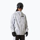 Giacca da sci da uomo Helly Hansen Ullr D Shell Graphic grey fog snow camo aop