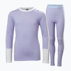 Helly Hansen JR Lifa Merino Midweight, set di intimo termico per bambini color lavanda brillante