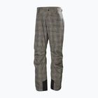 Pantaloni da sci da uomo Helly Hansen Legendary Insulated pebble broxburn plaid aop