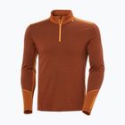 Felpa termica uomo Helly Hansen Lifa Merino Midweight 1/2 Zip iron oxide