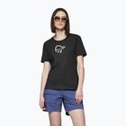Maglietta da donna NORRONA Cotton Viking caviar black