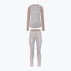 Completo di biancheria termica da donna KARI TRAA Kaia light grey melange