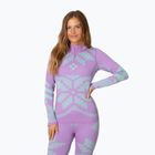 Felpa termica donna KARI TRAA Faith Half Zip violet
