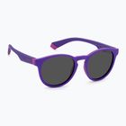 Occhiali da sole Polaroid PLD 8048/S lilla viola/grigio polarizzati per bambini
