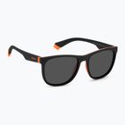 Occhiali da sole Polaroid PLD 8049/S nero arancio/grigio polarizzati per bambini