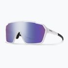 Occhiali da sole Smith Shift XL MAG bianco/cromapop viola specchiato/chiaro