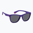Occhiali da sole Polaroid PLD 8056/S viola opaco/grigio polarizzato per bambini