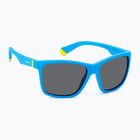 Occhiali da sole Polaroid PLD 8057/S blu opaco/grigio polarizzato per bambini