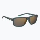 Occhiali da sole da uomo Under Armour Kickoff S3 crystal teal/copper mirror