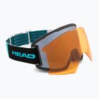 Maschera da sci HEAD Contex Pro 5K Race chrome/red/5k chrome/orange