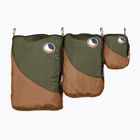 Set di cubi organizzatori da viaggio Ticket To The Moon 3 pezzi marrone/verde militare