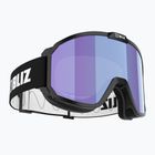 Bliz Rave nero opaco/arancio chiaro blu multi occhiali da sci