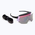 Occhiali da sole Bliz Breeze Small Nano Optics Nordic Light nero opaco/begonia/blu viola