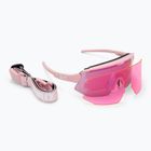 Occhiali da sole Bliz Breeze Small opachi rosa cipria/marrone/rosegold multi