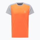 Maglietta Haglöfs L.I.M Tech Tee da uomo arancione fuoco/cemento trekking