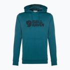 Felpa da trekking uomo Fjällräven Logo Hoodie deep sea