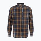 Camicia da uomo Fjällräven Fjällglim Regular wood brown/black oak