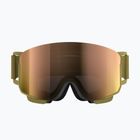 Maschera da sci POC Nexal olivine green/partly sunny rose gold