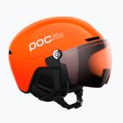 Casco da sci per bambini POC POCito Obex Visor S2 Jr fluo orange/clarity pocito/partly sunny/lt orange