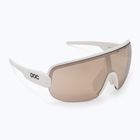 Occhiali da sole POC Aim hydrogen white/clarity trail /partly sunny silver