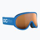 Maschera da sci per bambini POC POCito Retina Jr S2 fluorescent blue/partly sunny light orange