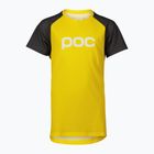 POC Essential MTB maglia da ciclismo per bambini giallo avventurina/grigio silvestre