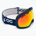 Occhiali da sci POC Fovea Clarity blu piombo/arancione specchiato