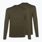 Pinewood Longsleeve 2-Pack da uomo 2 pezzi verde