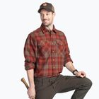 Camicia Pinewood da uomo Härjedalen terracotta/verde